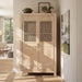 Arden - 2 Door Bookcase Storage Cabinet - Natural Jennifer Taylor Home