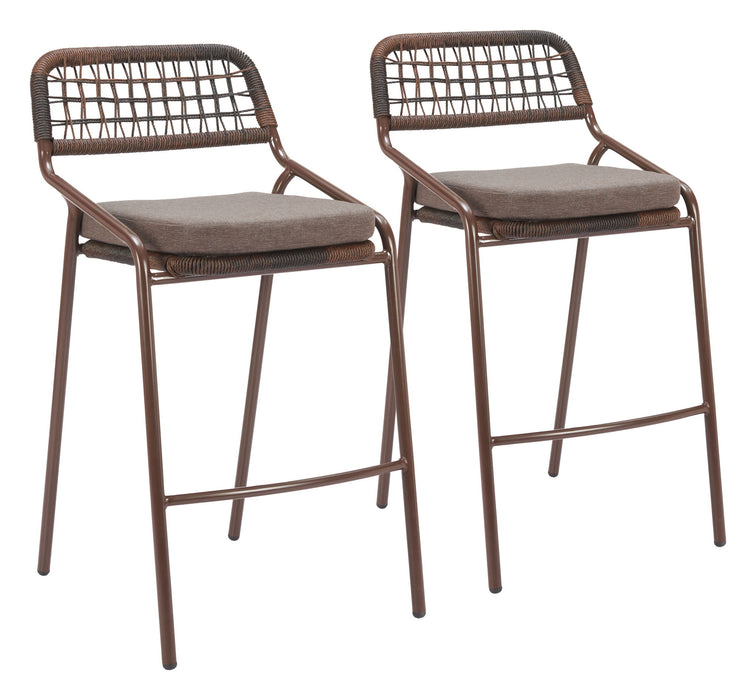 Rio - Outdoor Barstool (Set of 2) Zuo Modern