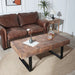 Rectangular Coffee Table With U-Shaped Legs Living Room - Multi Home Essentials