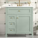 Bathroom Vanity With Sink, 3 Drawers And Adjustable Shelf, Freestanding Storage Unit Hearth and Haven