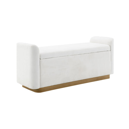 Upholstered Storage Bench With Safety Hinge Home Essentials