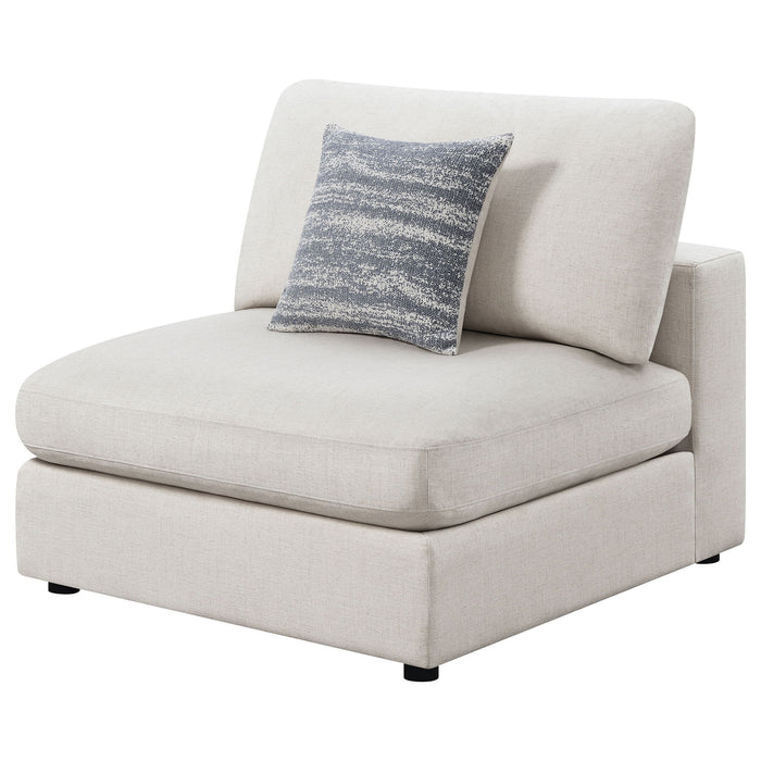 Duncan- Armless Chair With Removable Cushions Furniture Max
