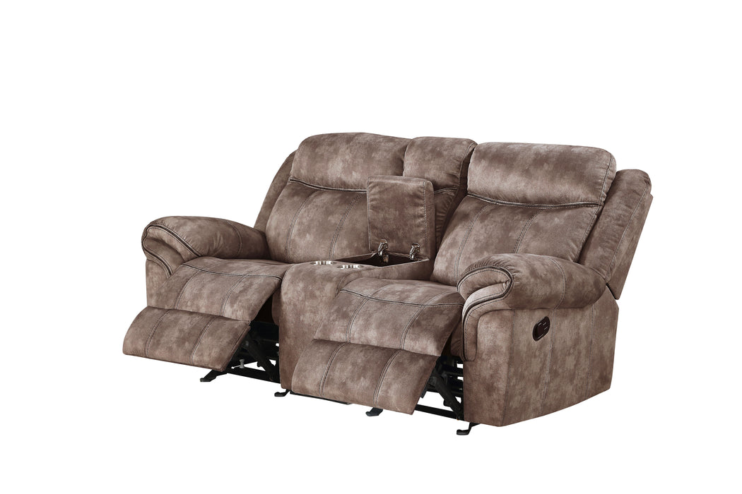 Zubaida - Two Tone Velvet 3 Piece Recliner Living Room Set