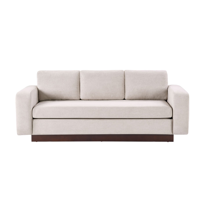 Modern 3 Seater Sofa, Living Room Couch Noble House
