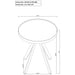 Shayne - Round Top End Table Furniture Max