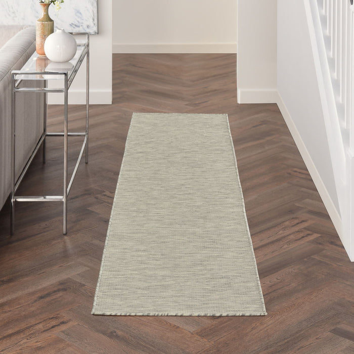 8' Power Loom Runner Rug - Gray