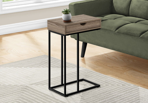 Accent Table, C - Shaped Contemporary & Modern Versatile Design 8th Street