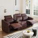 Modular Sofa With Recliners And Cup Holders Sectional Set Home Essentials