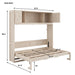 Rustic Casual Murphy Bed With Storage Cabinets Hearth and Haven