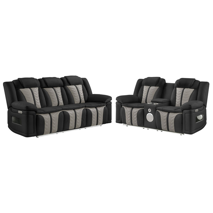 Cruiser - Power Reclining Set With LED Lighting Matrix Furniture Group