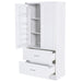 Tall Bathroom Storage Cabinet With 2 Doors And Drawers, Adjustable Shelf Hearth and Haven