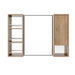 39.4" Wall Mounted Bathroom Cabinet With Storage And - Imitative Oak Home Essentials