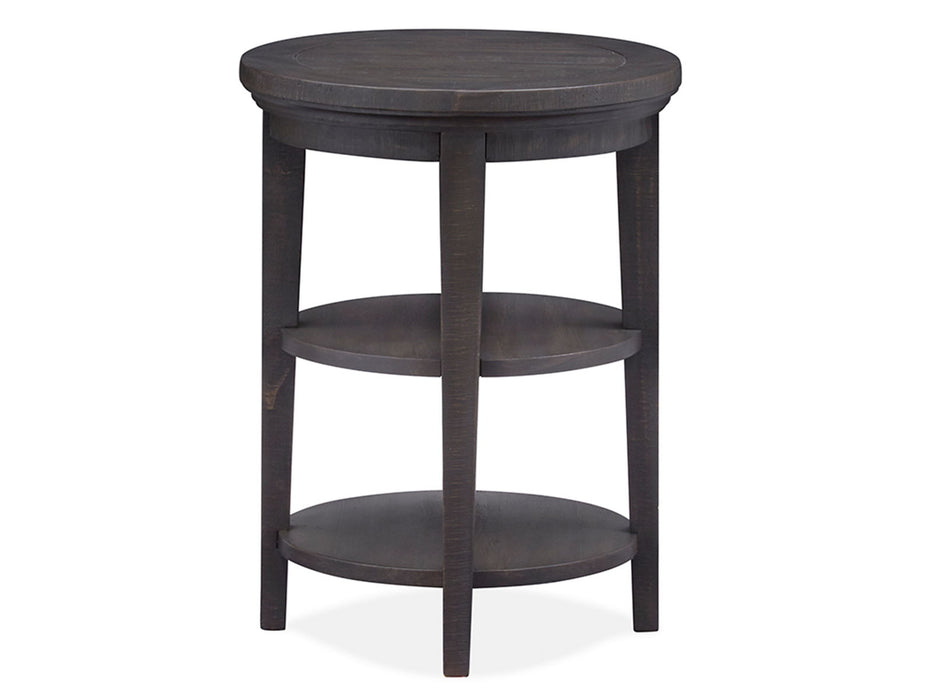 Westley Falls - Round Accent End Table - Graphite Magnussen Furniture