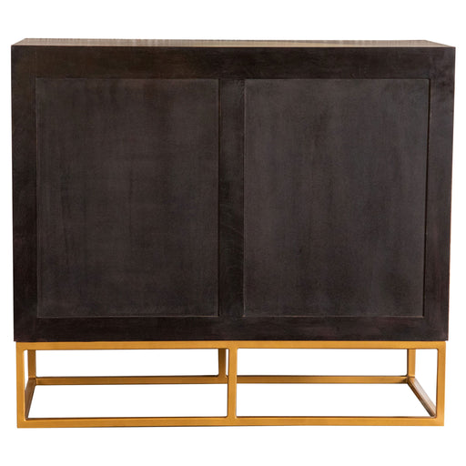 Denali - 2 Door Accent Cabinet With Variegated Grain Doors And Soft Base - Walnut Furniture Max