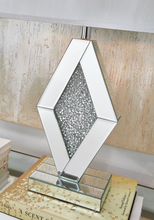 Prunella - Mirror Table Lamp - Silver Finish Signature Design by Ashley®