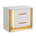 Obsession - 2 Drawer Nightstand - White Matrix Furniture Group