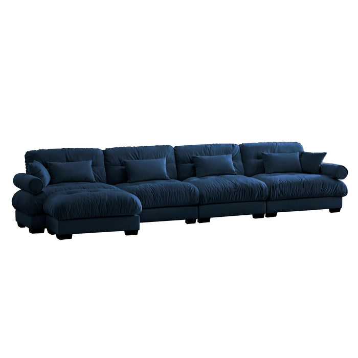 Super Comfort Oversized Modular Sectional Sofa With Movable Ottoman Home Essentials