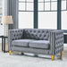Modern Sofa With Button Tufting, Upholstered Couch For Living Room Home Essentials