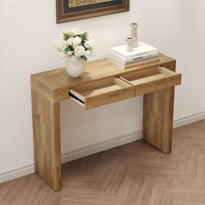 Elegant Bar Table With 2 Drawers Home Essentials