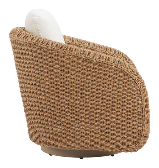 Solara - Outdoor Swivel Chair - Ivory Zuo Modern