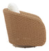 Solara - Outdoor Swivel Chair - Ivory Zuo Modern