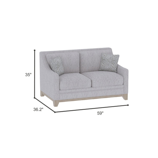 Loveseat With Casual Accent - Gray Emerald Home