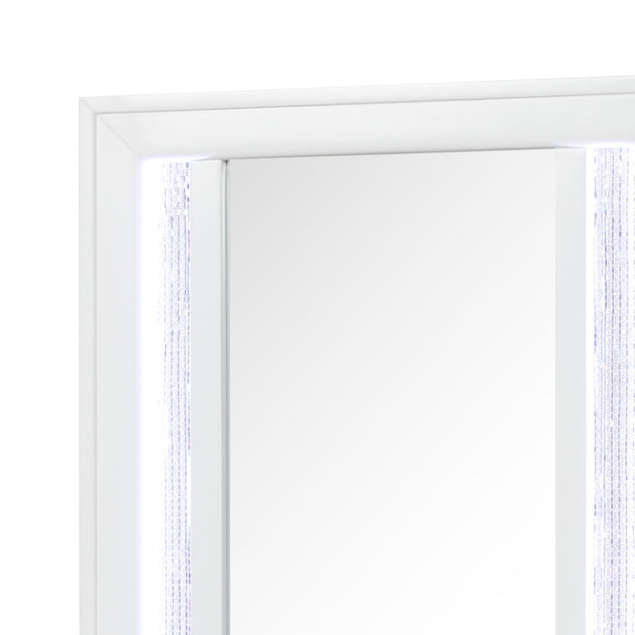 Abigale - Nightstand Top Mirror With LED Lighting (Only Mirror Top) - White Matrix Furniture Group