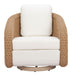 Solara - Outdoor Swivel Chair - Ivory Zuo Modern