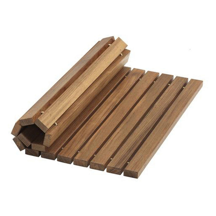 2' X 3' Designer Roll Up Genuine Mat - Teak