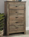 Trinell - Five Drawer Chest - Brown Signature Design by Ashley®