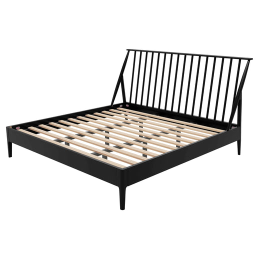 Bohemian Platform Bed With Tall Headboard Hearth and Haven