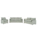 Modern Sofa Set With Double Layer Cushion And Side Storage Pockets Hearth and Haven