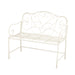 Sunnydaze - Outdoor Garden Bench - Matte White Noble House
