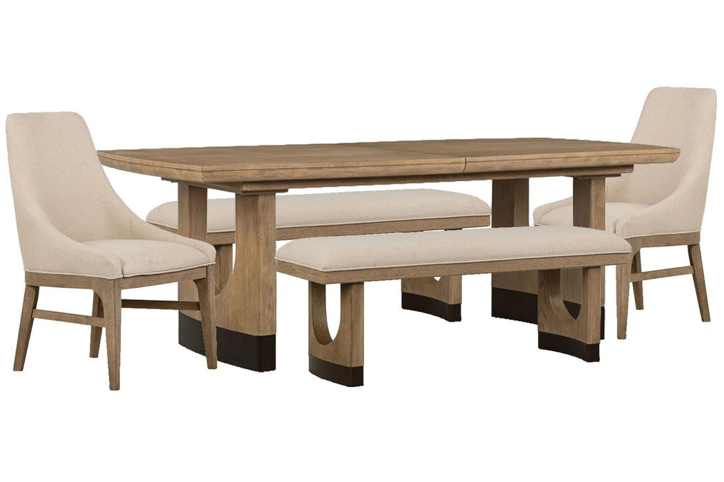 Tristan - Extendable Trestle Dining Table Set Magnussen Furniture