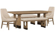Tristan - Extendable Trestle Dining Table Set Magnussen Furniture