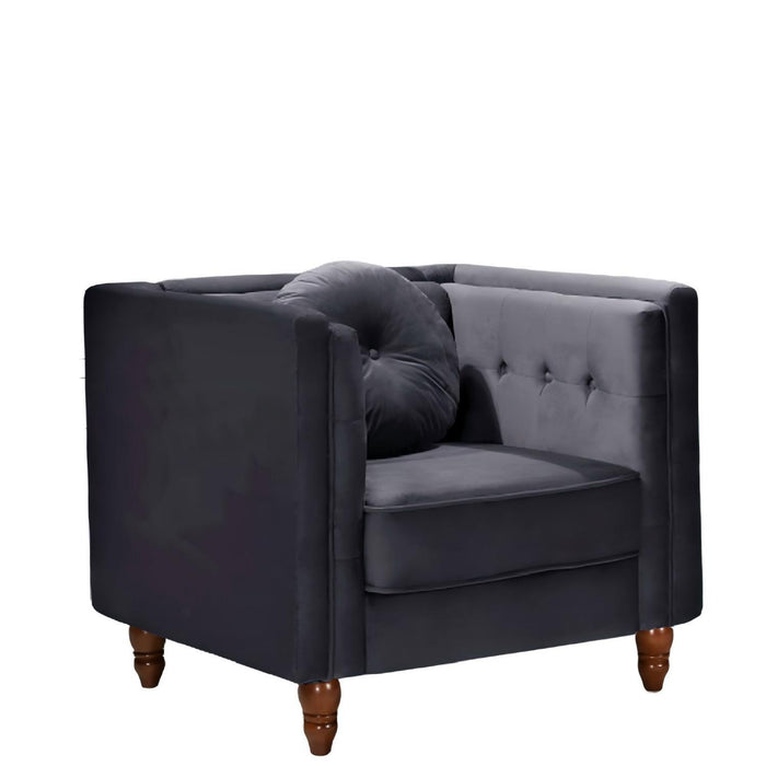 Chesterfield Accent Tufted Square Arm Side Chair US Pride
