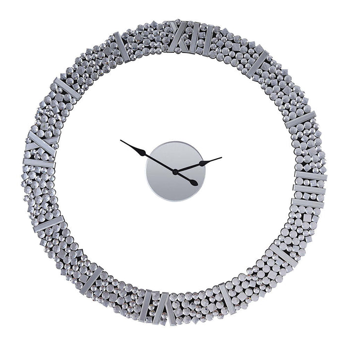 Kachina - 39" Wall Clock - Mirrored & Faux Gems ACME
