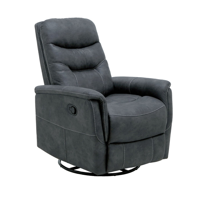 Ergonomic Shape Swivel Gliding Recliner Emerald Home