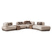 Bristol Point - 5-Piece Modular Sectional - Fawn / Saddle Brown Michael Amini
