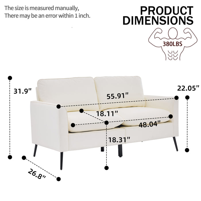 Upholstered Loveseat, For Living Room Home Essentials