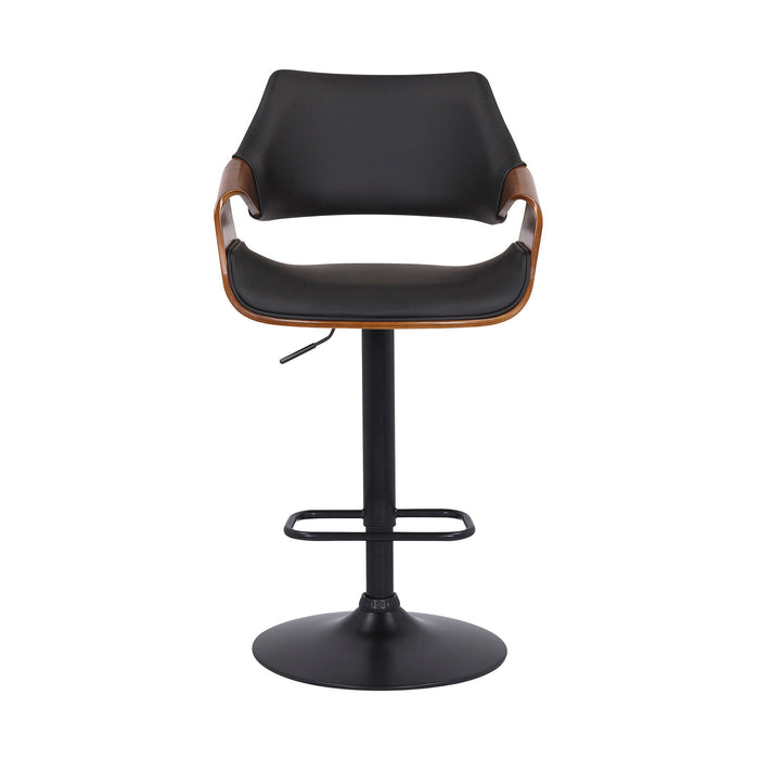 45" Swivel Adjustable Height Bar Chair - Black