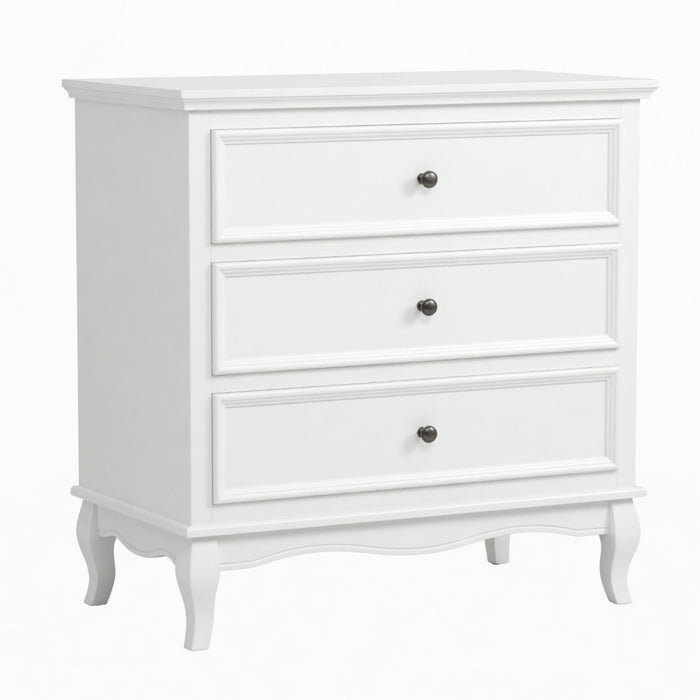 3 Drawer Dresser - White Home Essentials