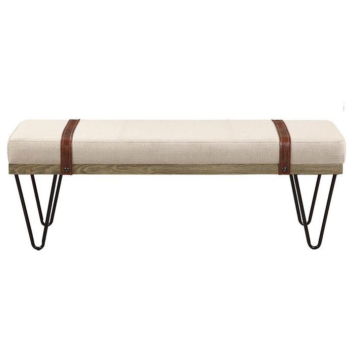 Karis - Upholstered Accent Bench - Beige Furniture Max