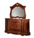 Cortina - Dresser & Mirror - Honey Walnut Michael Amini