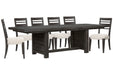 Plum Creek - 7 Piece Extendable Trestle Dining Table Set Magnussen Furniture
