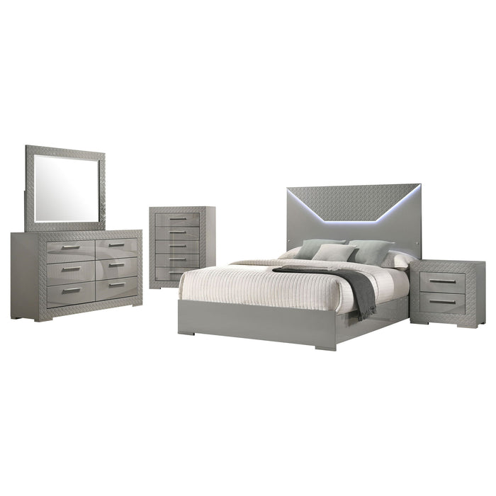 Pierce - Bedroom Set With LED Lighting Furniture Max