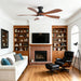 52" Ceiling Fan With 3 Color Dimmable LED Light, DC Reversible Motor, 6 Speed Settings Daily Nest
