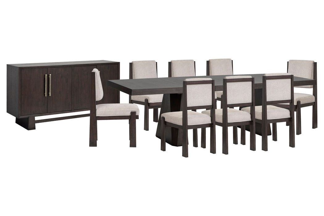 Tauren - 10 Piece Extendable Double Pedestal Dining Table Set Magnussen Furniture