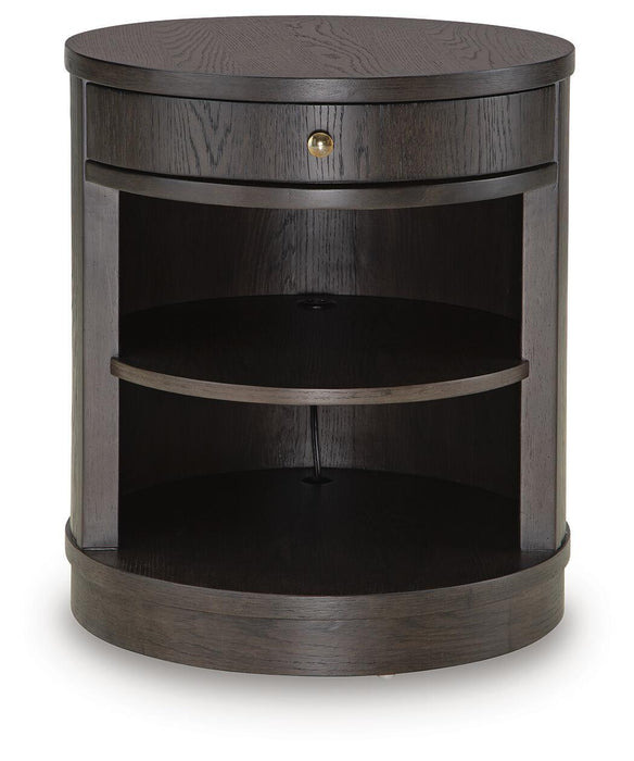 Leighmour - Accent Table - Dark Brown Signature Design by Ashley®