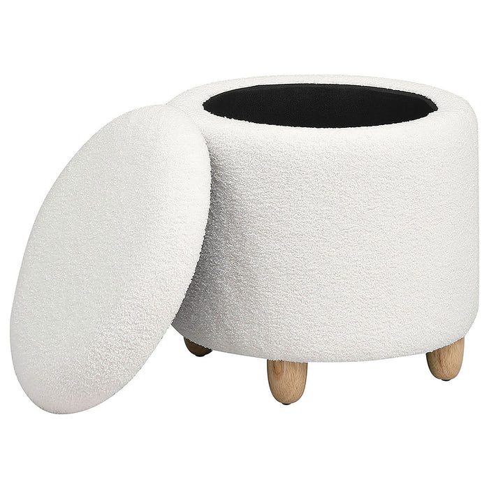 Corvair - Round Storage Ottoman Furniture Max